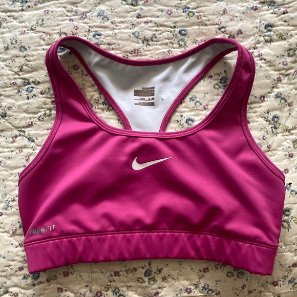 Nike Fit Pro Pink Sports Bra S - Picture 1 of 5